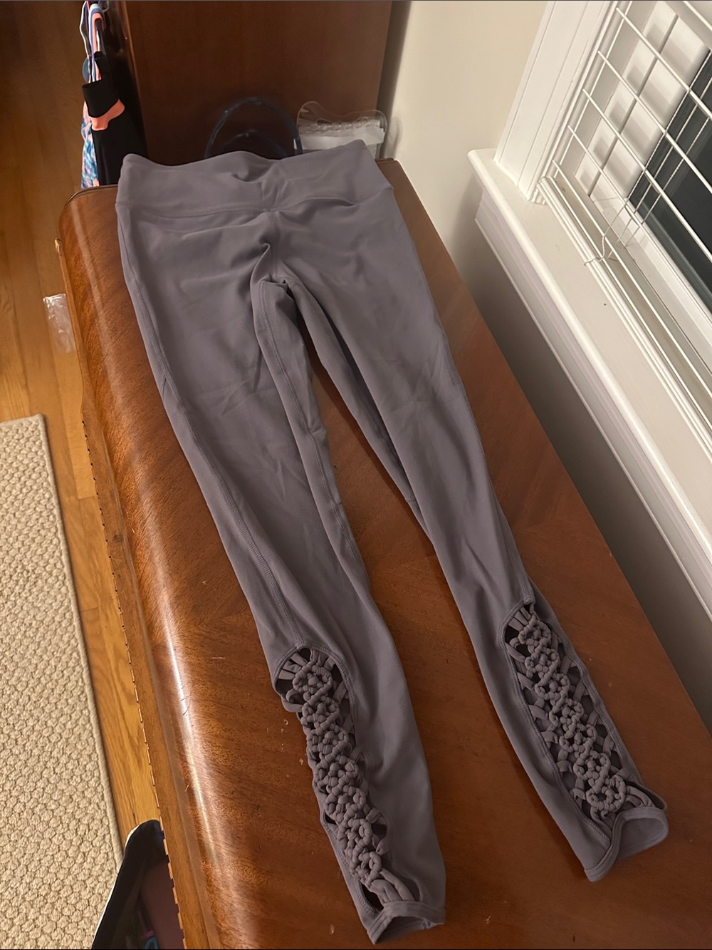 Mono B Mauve Gray Active Leggings